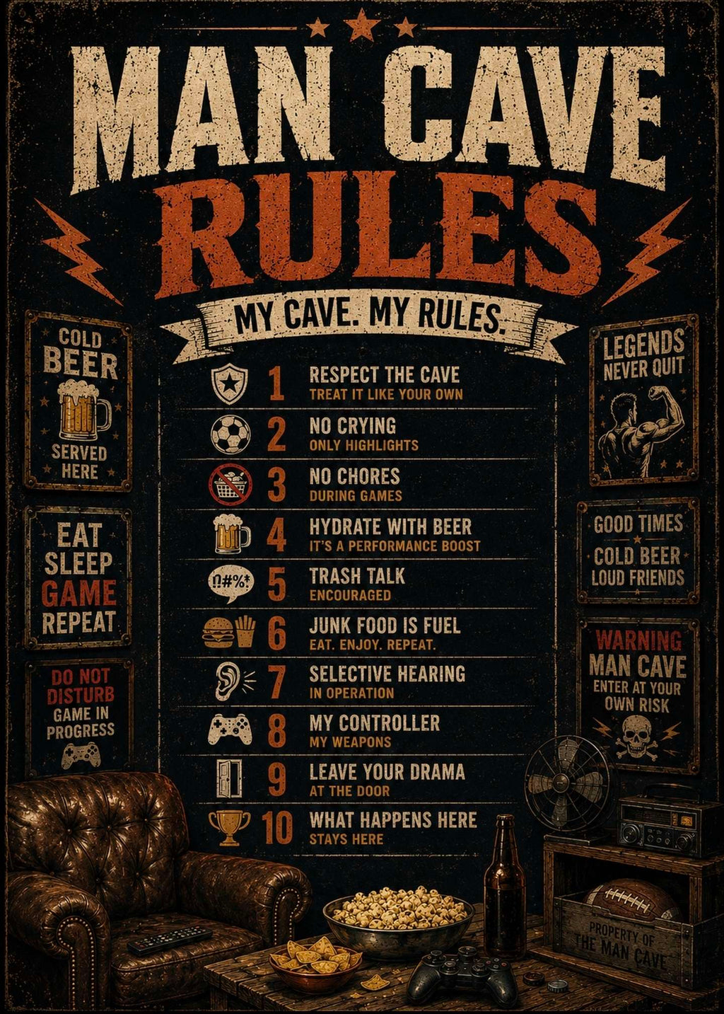 Man Cave Rules