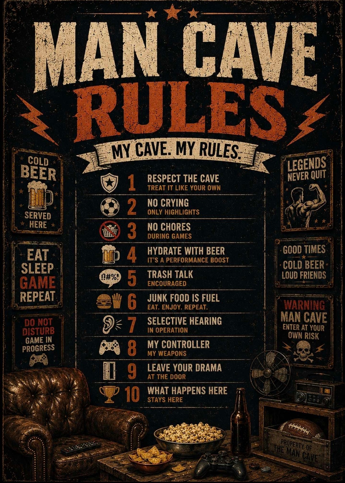 Man Cave Rules