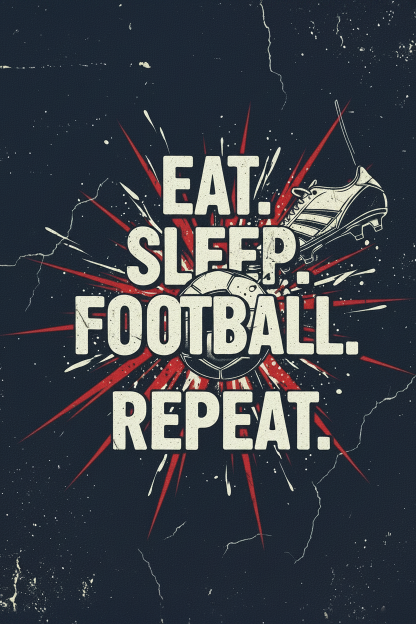 Eat Sleep Football Repeat