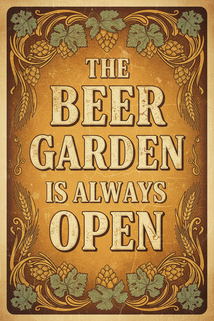 The Beer Garden Is Always Open