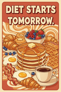Diet Starts Tomorrow — Poster