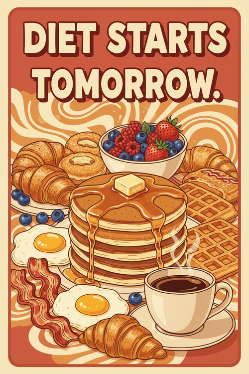 Diet Starts Tomorrow — Poster