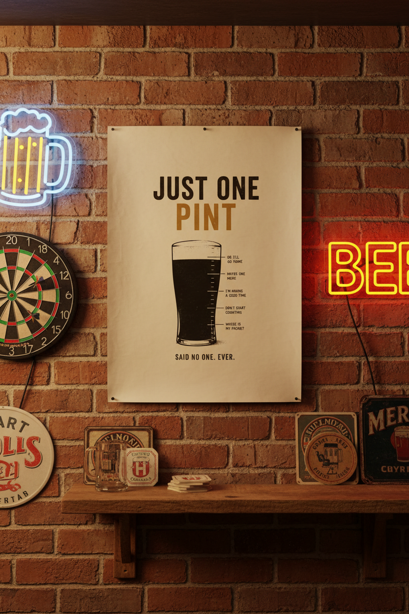 Man cave mockup